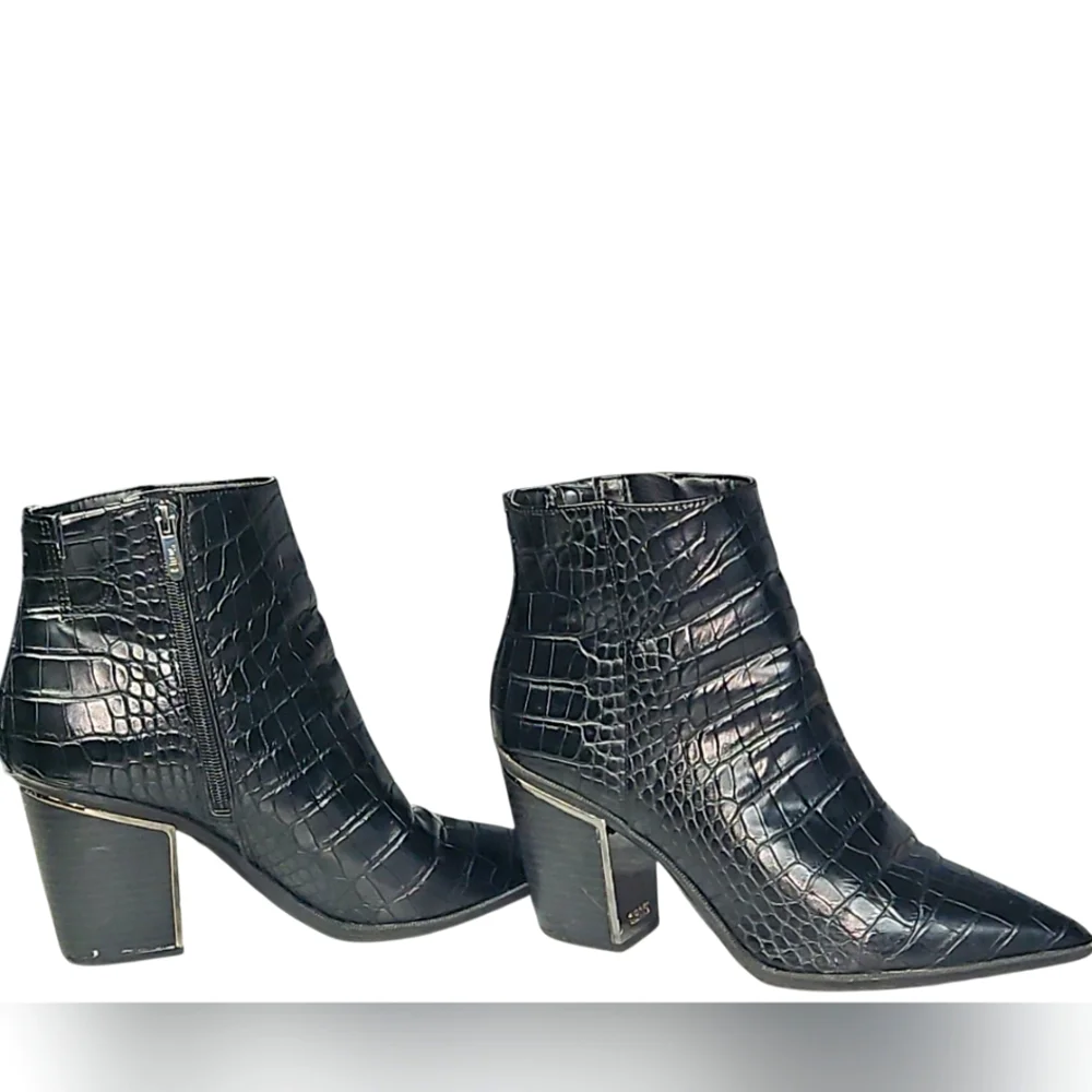 Circus by Sam Edelman Womens Cal Faux Leather Pointed Toe Ankle Boots, Size 10 - Picture 5 of 12
